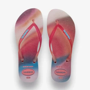Chinelos Havaianas Slim Metallic Rainbow