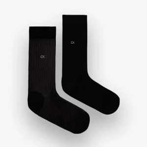 Meias Calvin Klein Men Sock 2P Shadow Rib